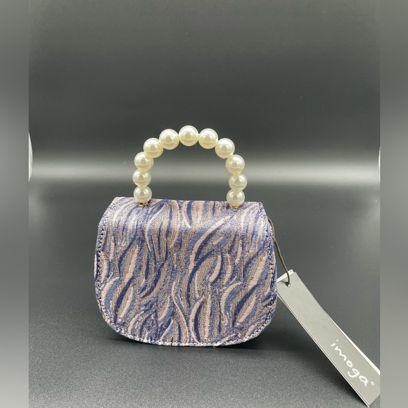 NEW Imoga Kids Tweed Chain Crossbody Bag - Picture 2 of 6